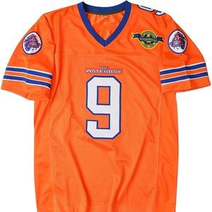 The Waterboy Bobby Boucher #9 Football Jersey Adam Sandler Orange